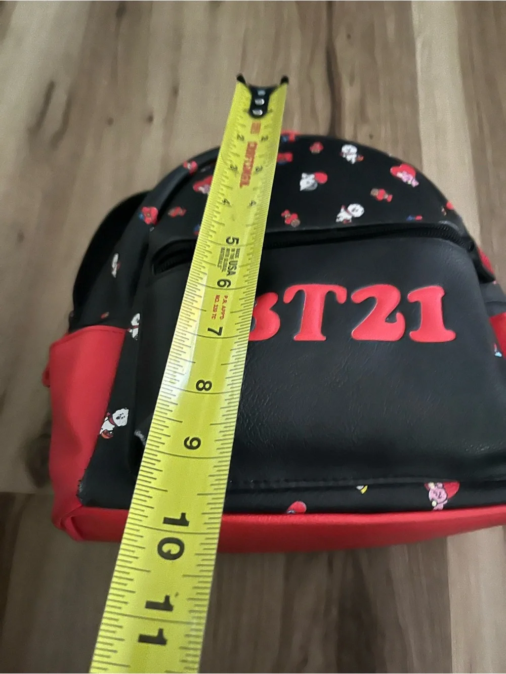 bt21 mini backpack BABY Ribboned U Clear Pocket Plush RJ DescriptionChant it loud BT21 BIG & TINY Edition